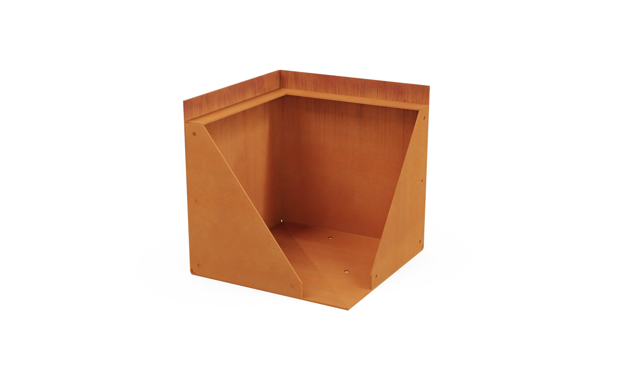 Corten Steel Tall Corner Edging - 12" to 24" H