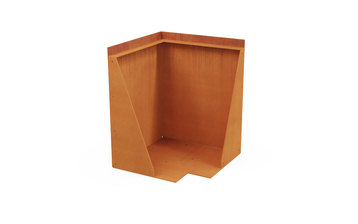 Corten Steel Tall Corner Edging - 30" to 36" H