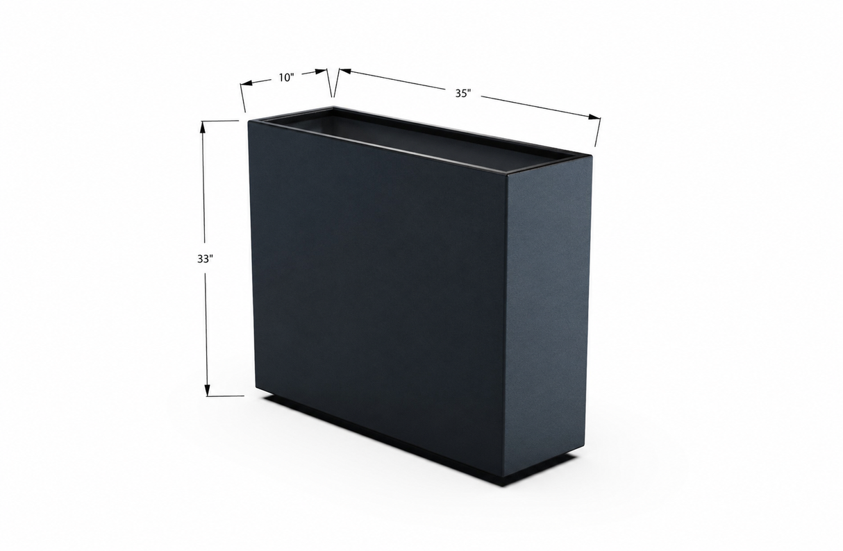 30% OFF Aluminum Rectangular Planter – 35" x 10" x 33"