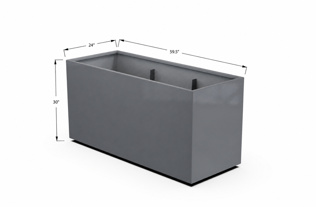 30% OFF Aluminum Rectangular Planter – 59.5" x 24" x 30"