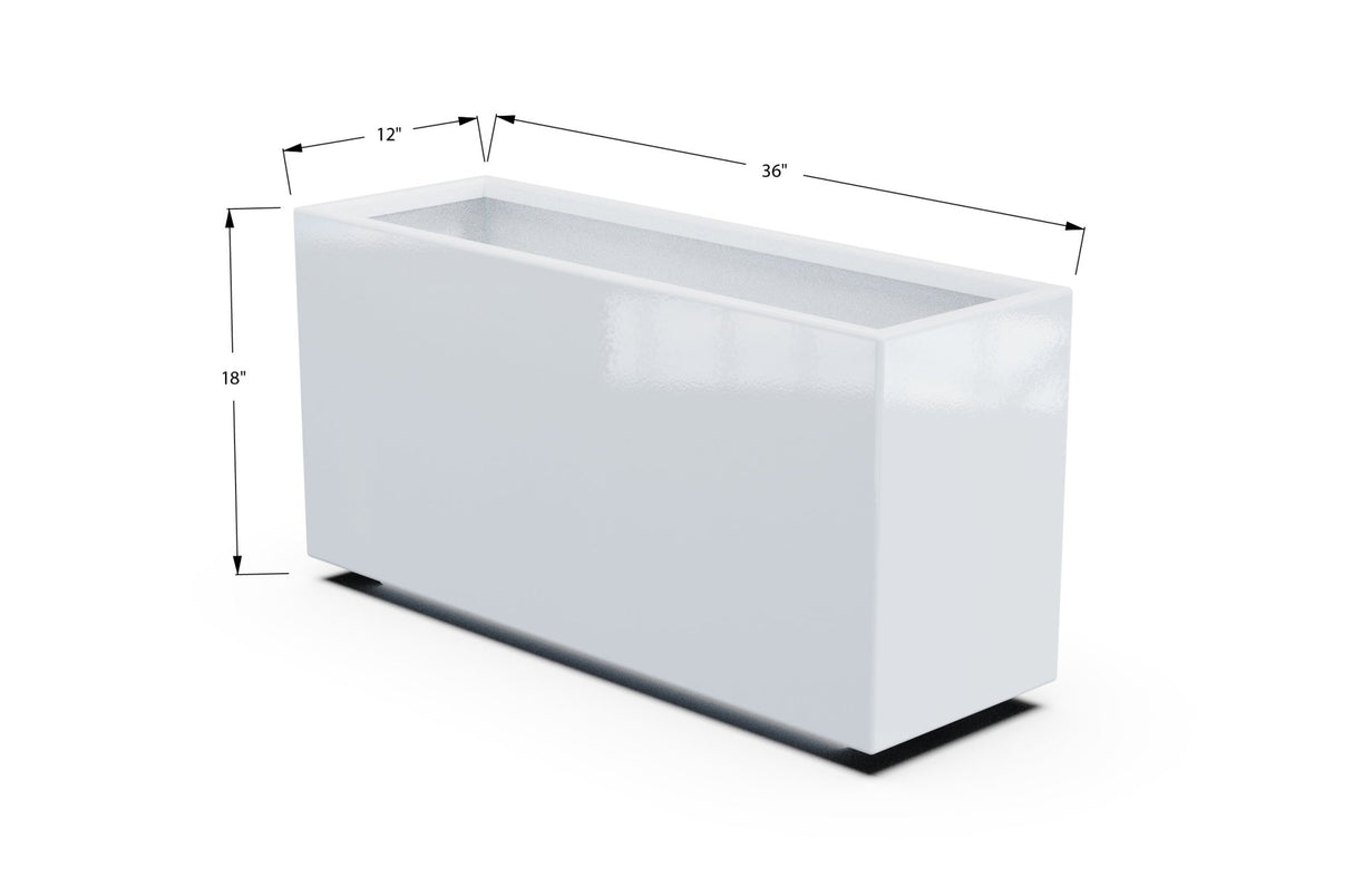 Aluminum Rectangular Outdoor or Indoor Planters - Plantercraft