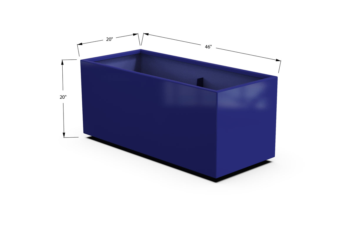 Aluminum Rectangular Planter – 12" to 20" H