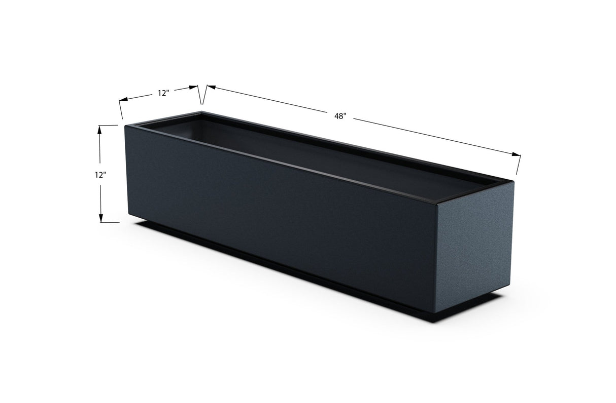 Aluminum Rectangular Outdoor or Indoor Planters - Plantercraft