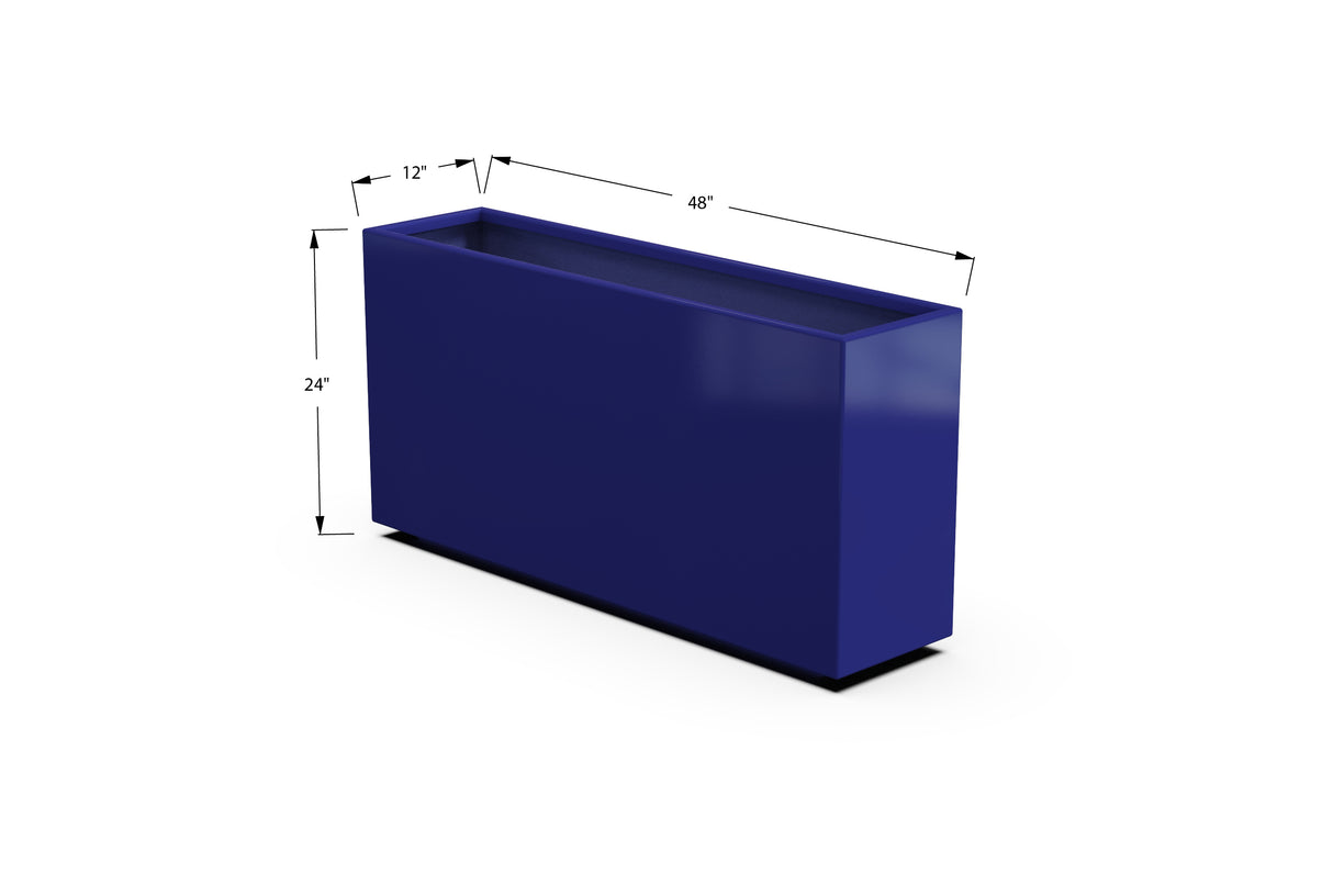 30% OFF Aluminum Rectangular Planter – 96" x 18" x 24"