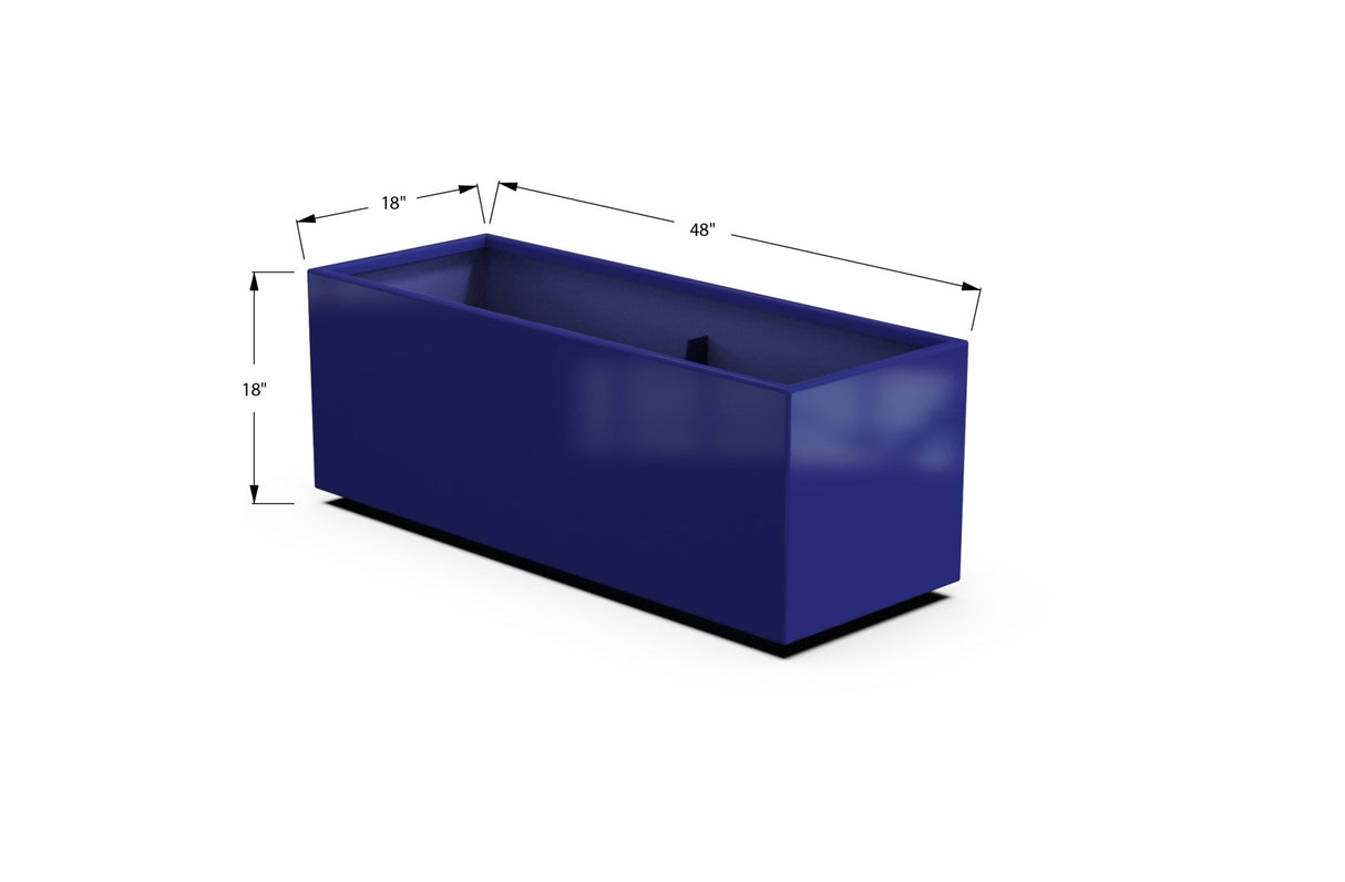 Aluminum Rectangular Outdoor or Indoor Planters - Plantercraft