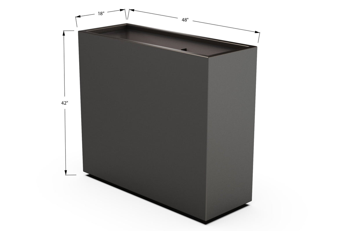 Aluminum Rectangular Planter - Plantercraft