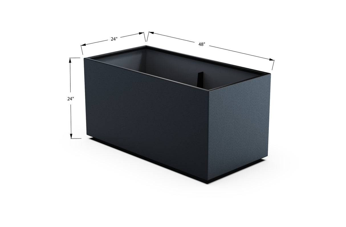 30% OFF Aluminum Rectangular Planter – 96" x 18" x 24"