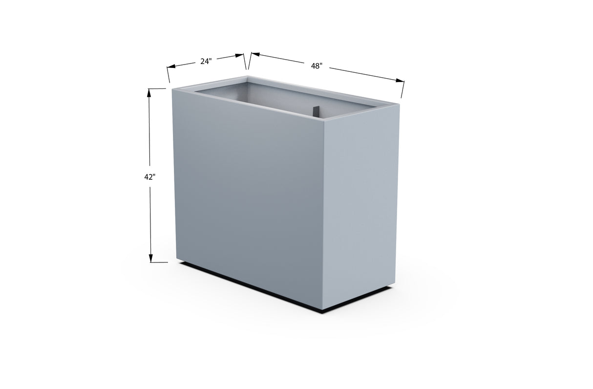 30% OFF Aluminum Rectangular Planter – 60" x 18" x 42"