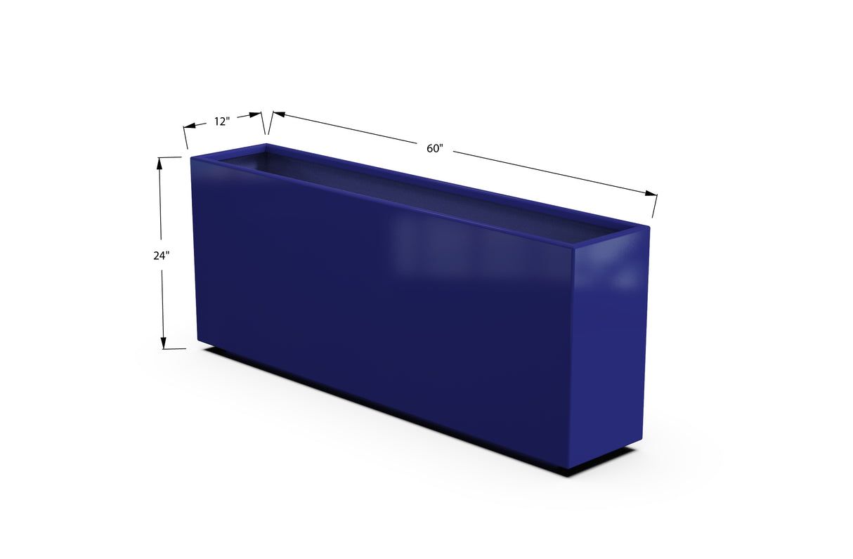 30% OFF Aluminum Rectangular Planter – 96" x 18" x 24"
