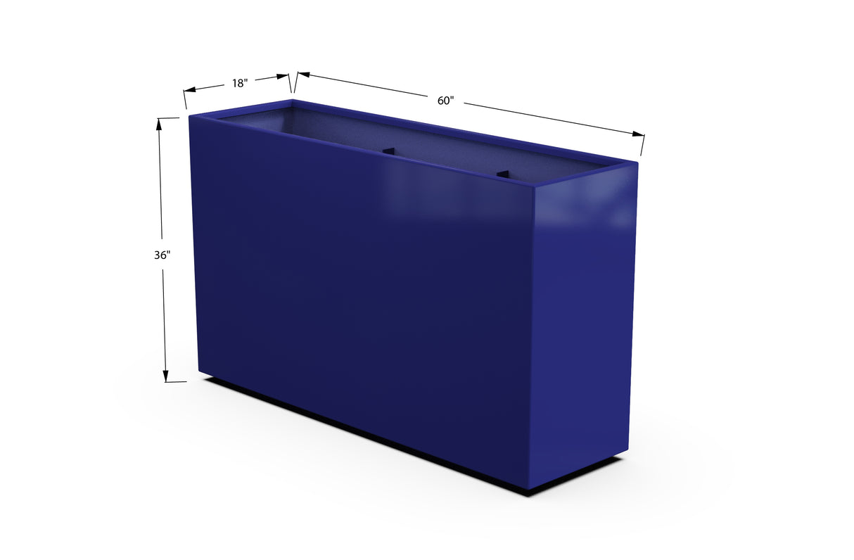 Aluminum Rectangular Planter – 36" H