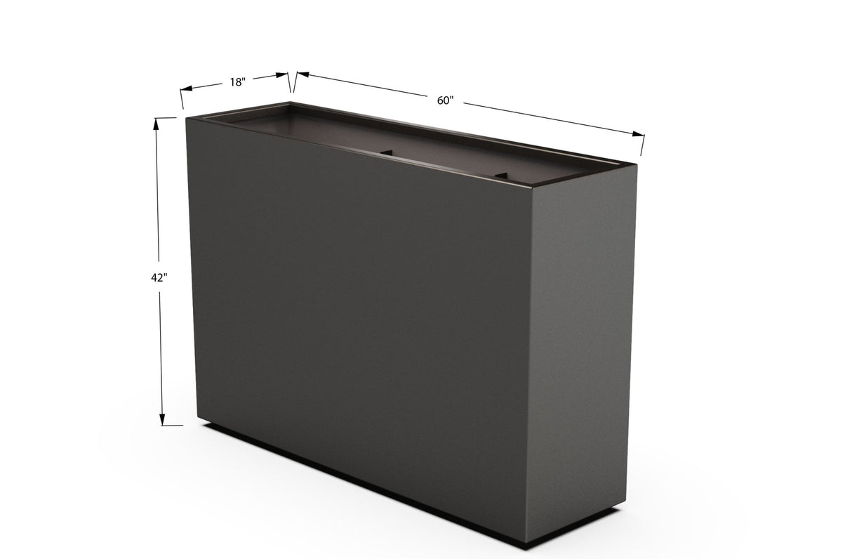 Aluminum Rectangular Planter - Plantercraft