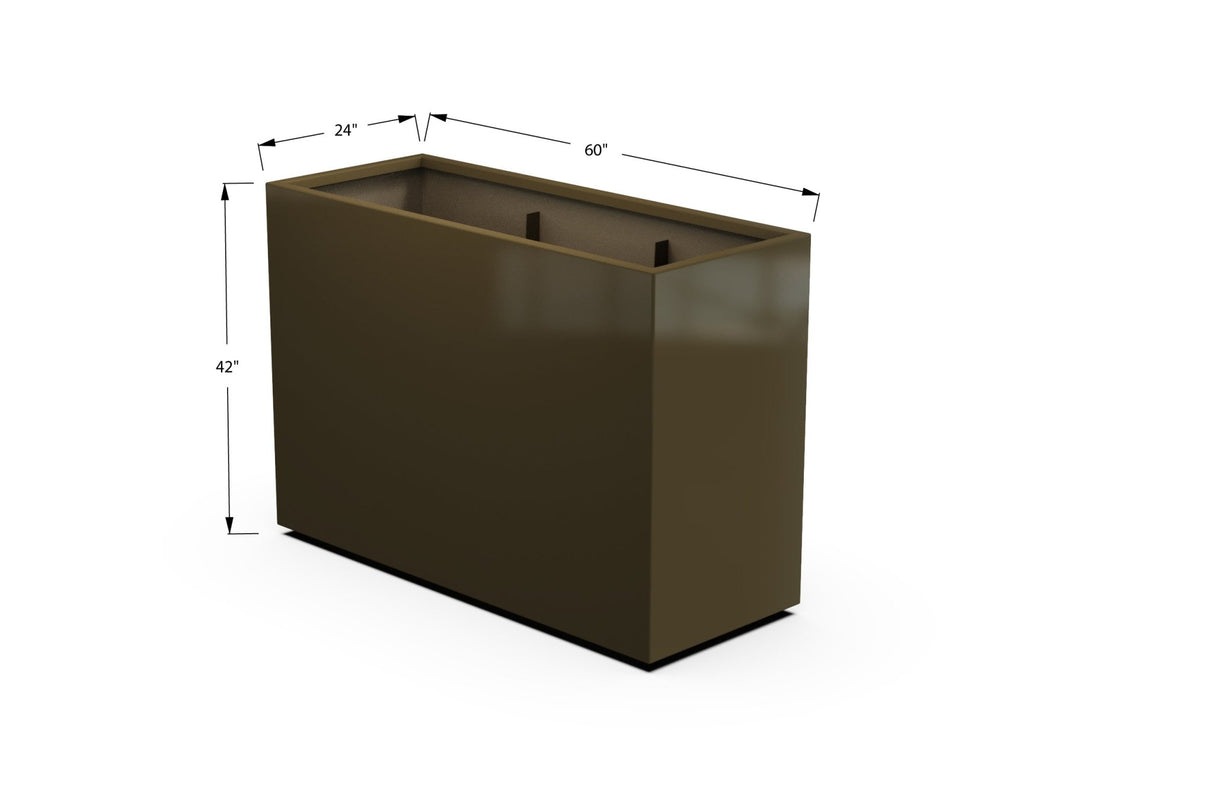Aluminum Rectangular Planter - Plantercraft