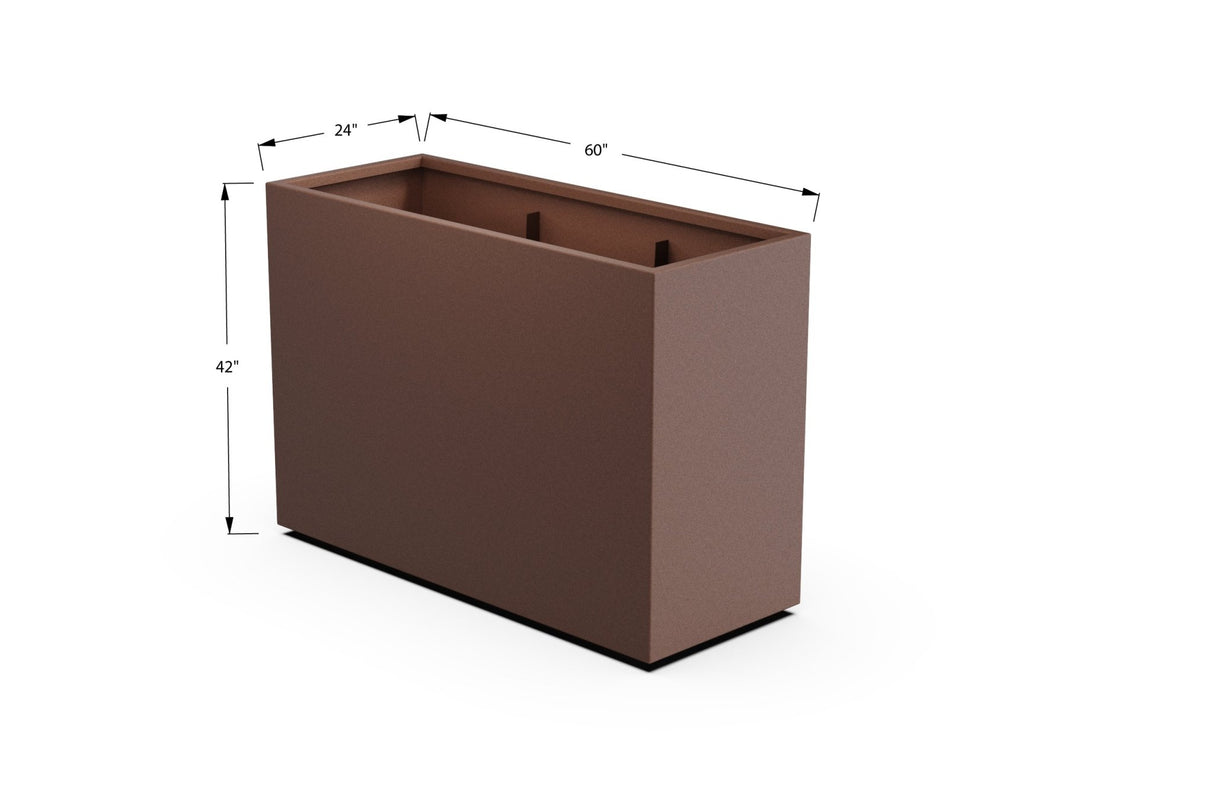 Aluminum Rectangular Planter - Plantercraft
