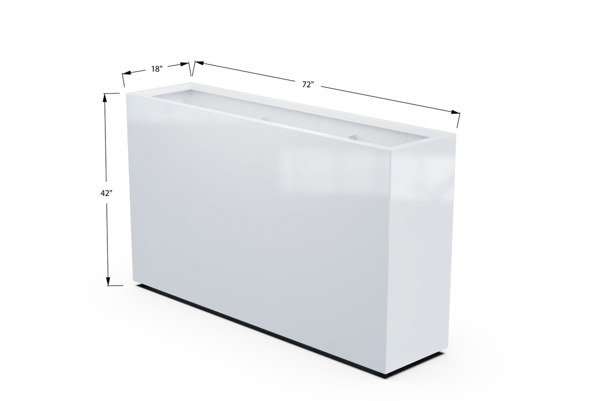 30% OFF Aluminum Rectangular Planter – 60" x 18" x 42"
