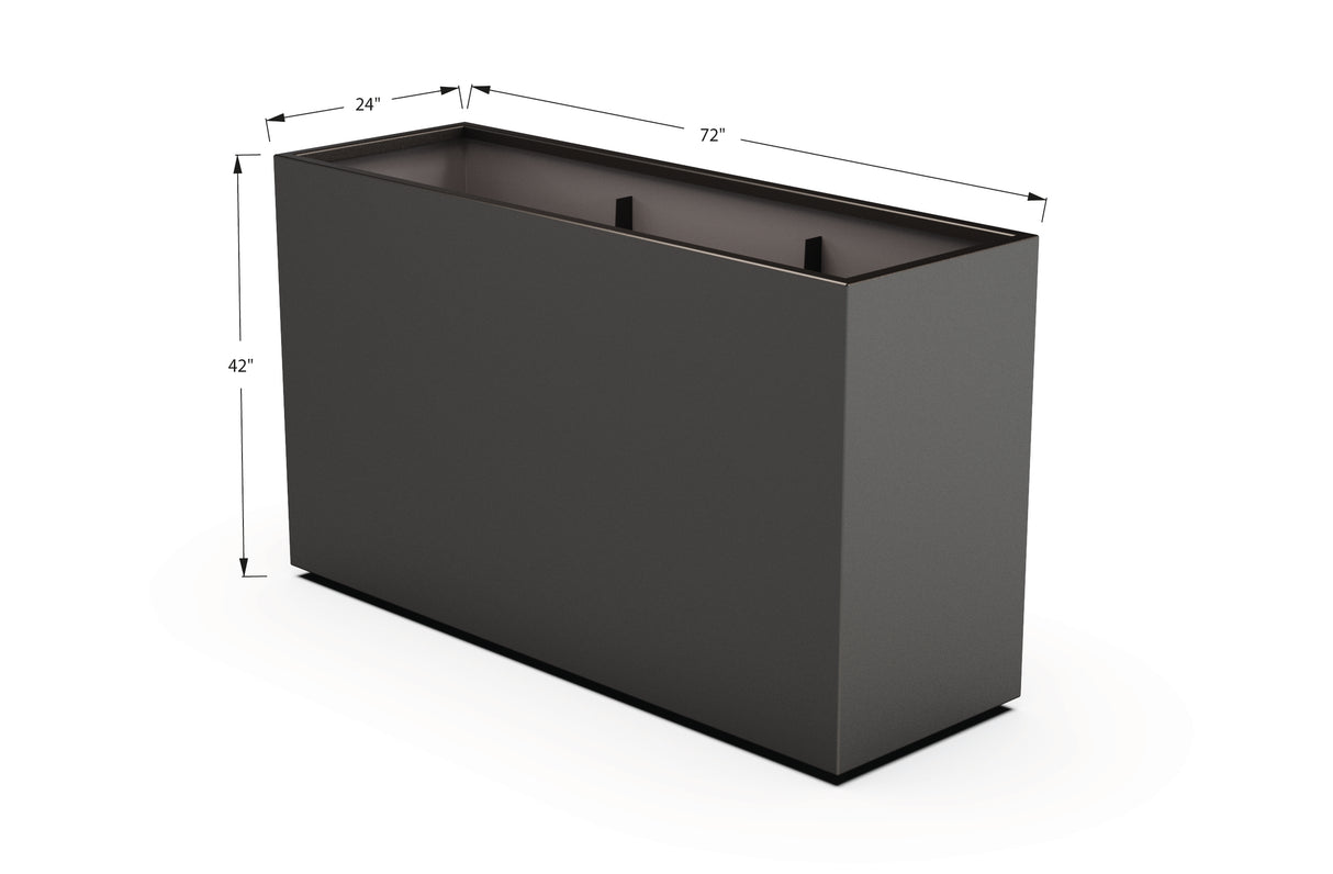 30% OFF Aluminum Rectangular Planter – 60" x 18" x 42"