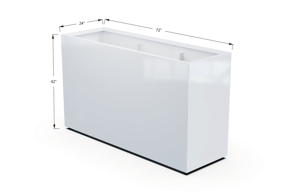 30% OFF Aluminum Rectangular Planter – 60" x 18" x 42"