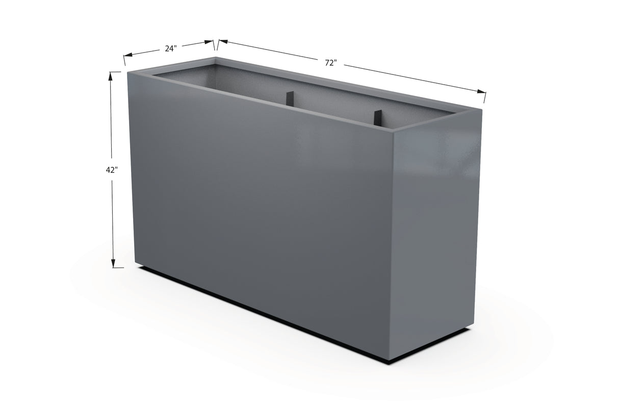 30% OFF Aluminum Rectangular Planter – 60" x 18" x 42"