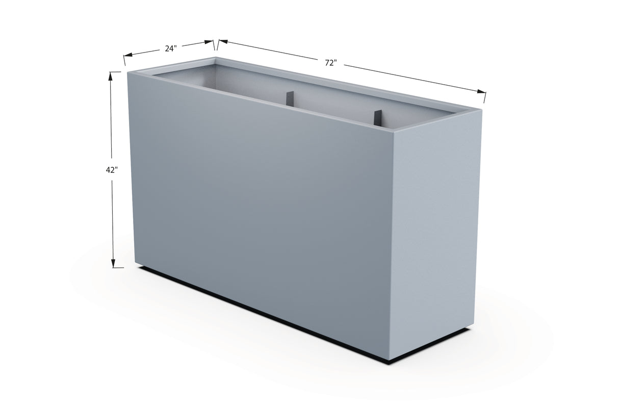 30% OFF Aluminum Rectangular Planter – 60" x 18" x 42"