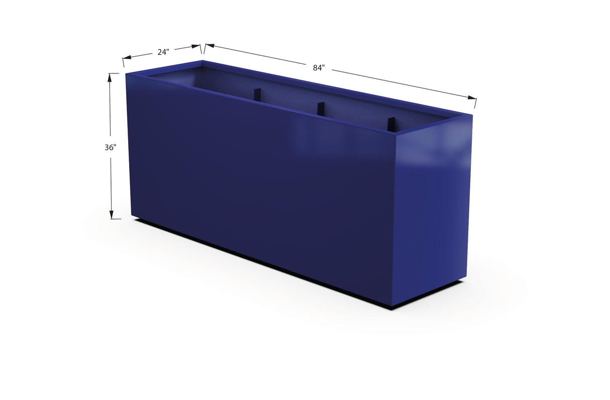 Aluminum Rectangular Planter – 36" H