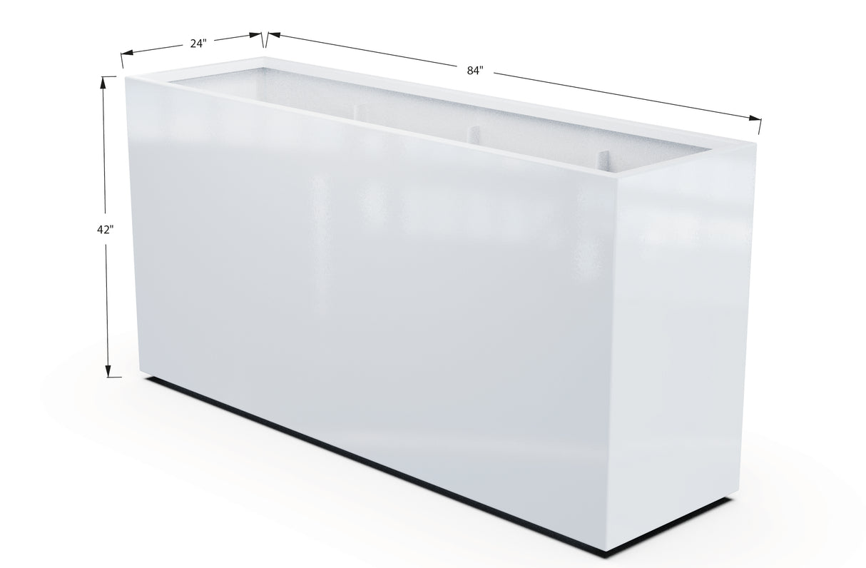 30% OFF Aluminum Rectangular Planter – 60" x 18" x 42"