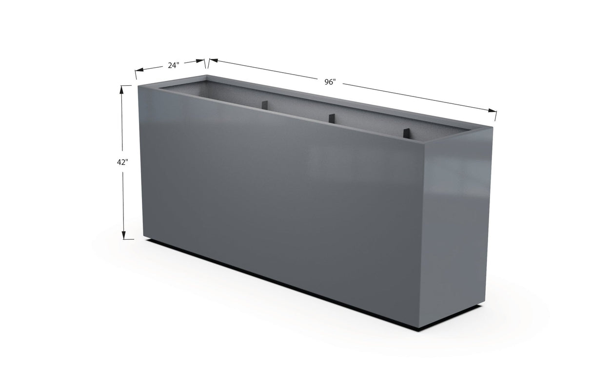 Aluminum Rectangular Planter - Plantercraft