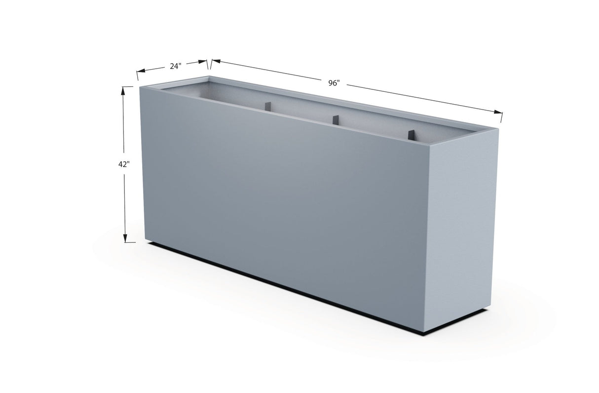 Aluminum Rectangular Planter - Plantercraft