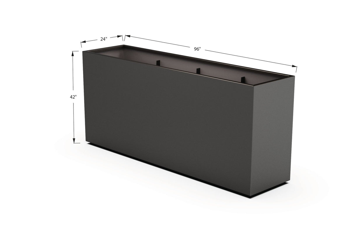 Aluminum Rectangular Planter - Plantercraft