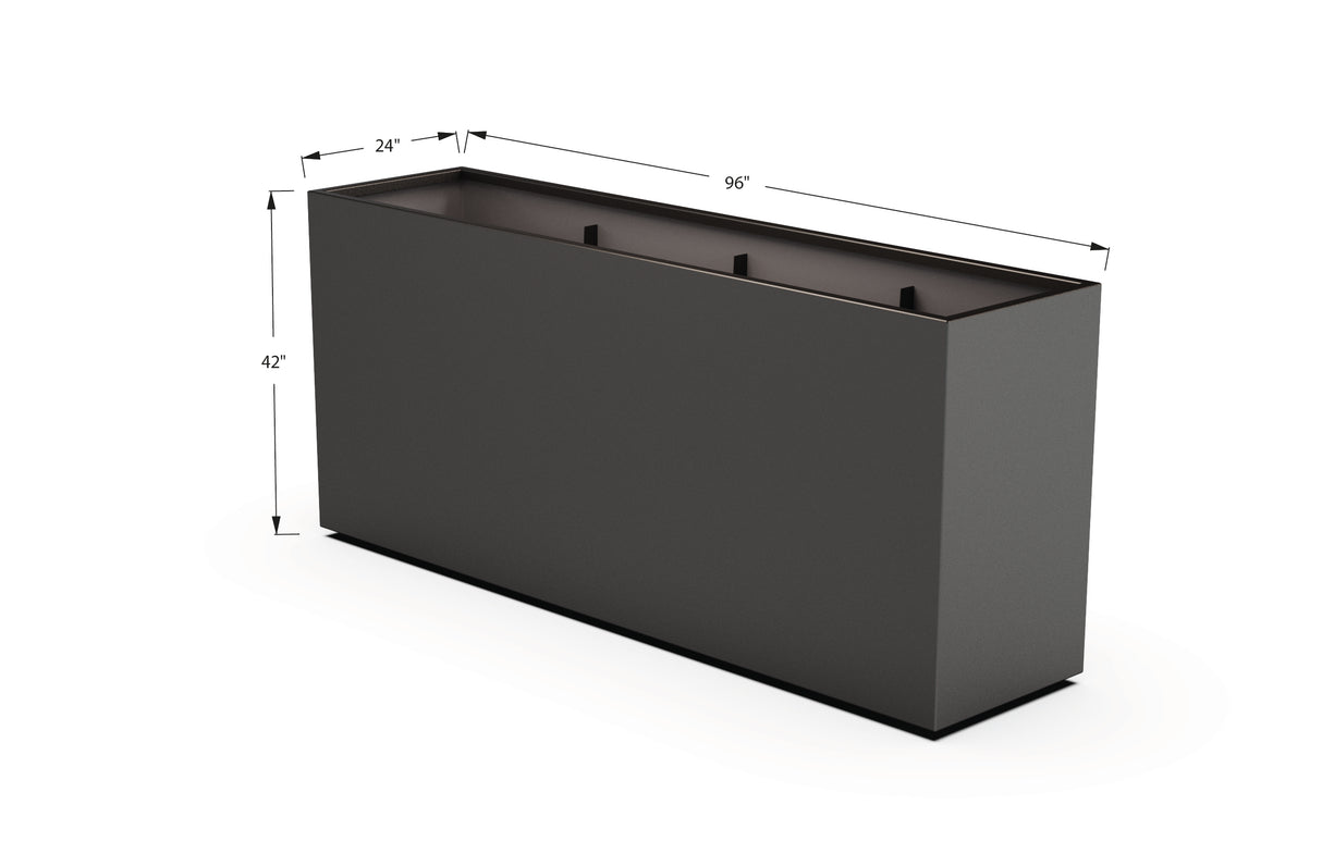 30% OFF Aluminum Rectangular Planter – 60" x 18" x 42"