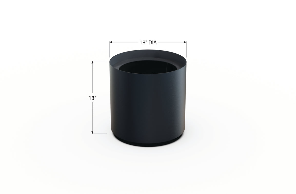 Aluminum Round Planter – 12" to 20" DIA