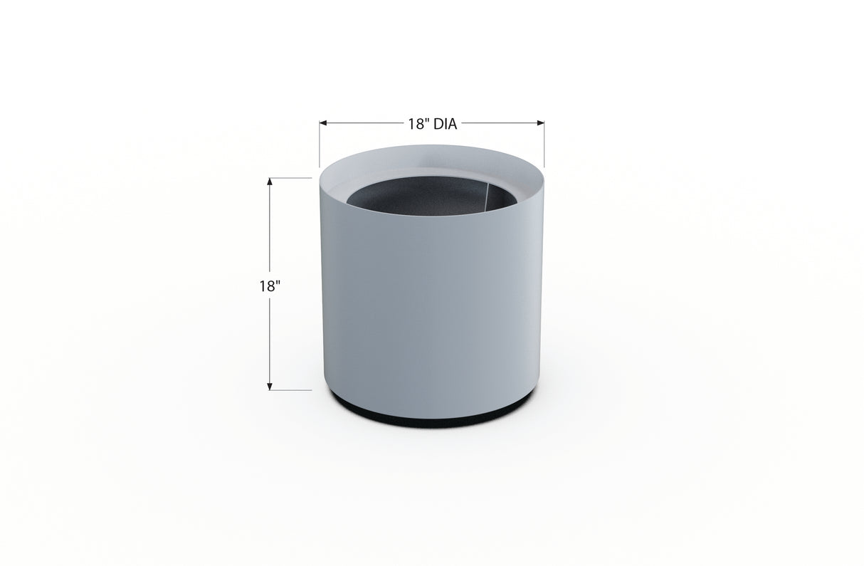 Aluminum Round Planter – 12" to 20" DIA