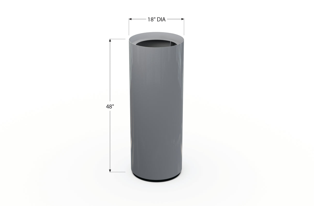 Aluminum Round Planter – 12" to 20" DIA