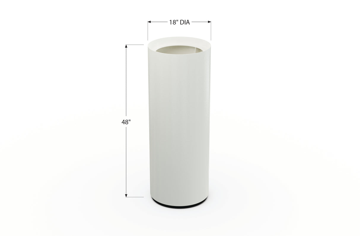 Aluminum Round Planter – 12" to 20" DIA