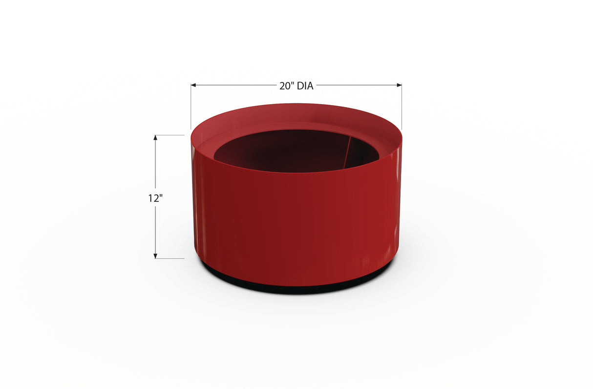Aluminum Round Planter – 12" to 20" DIA
