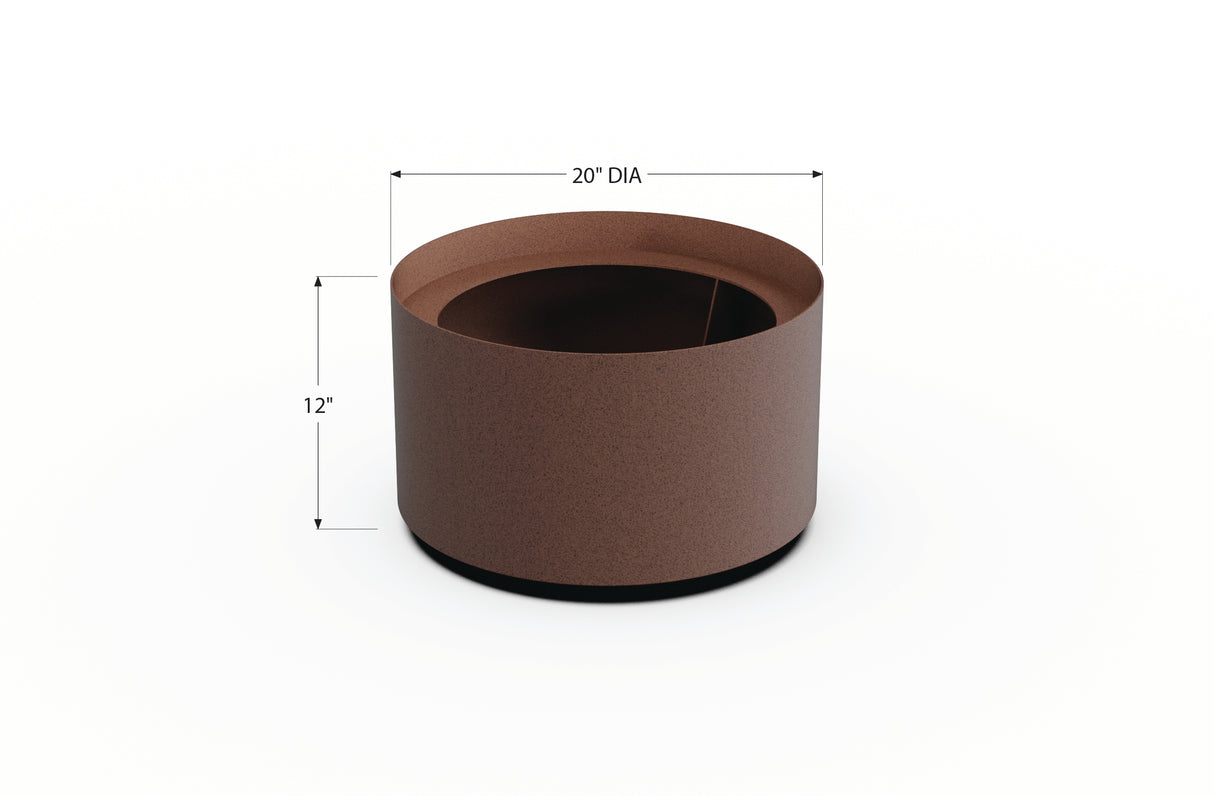Aluminum Round Planter – 12" to 20" DIA
