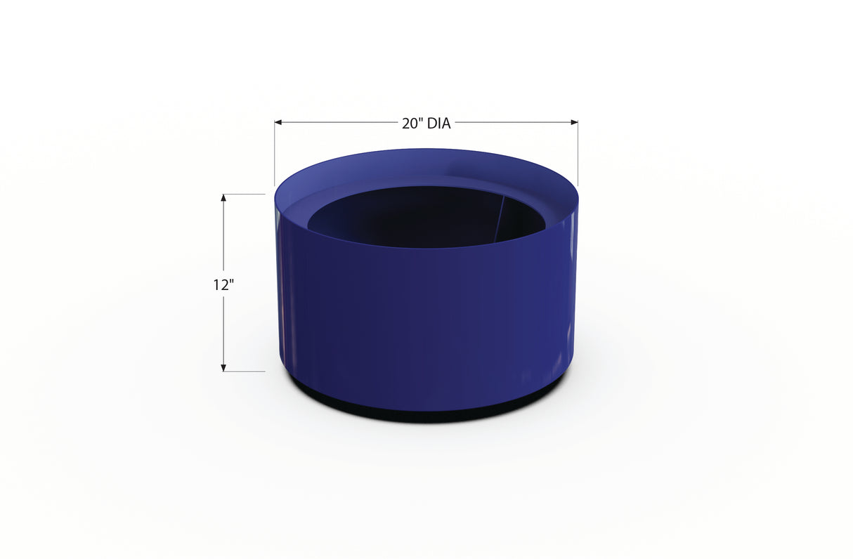Aluminum Round Planter – 12" to 20" DIA