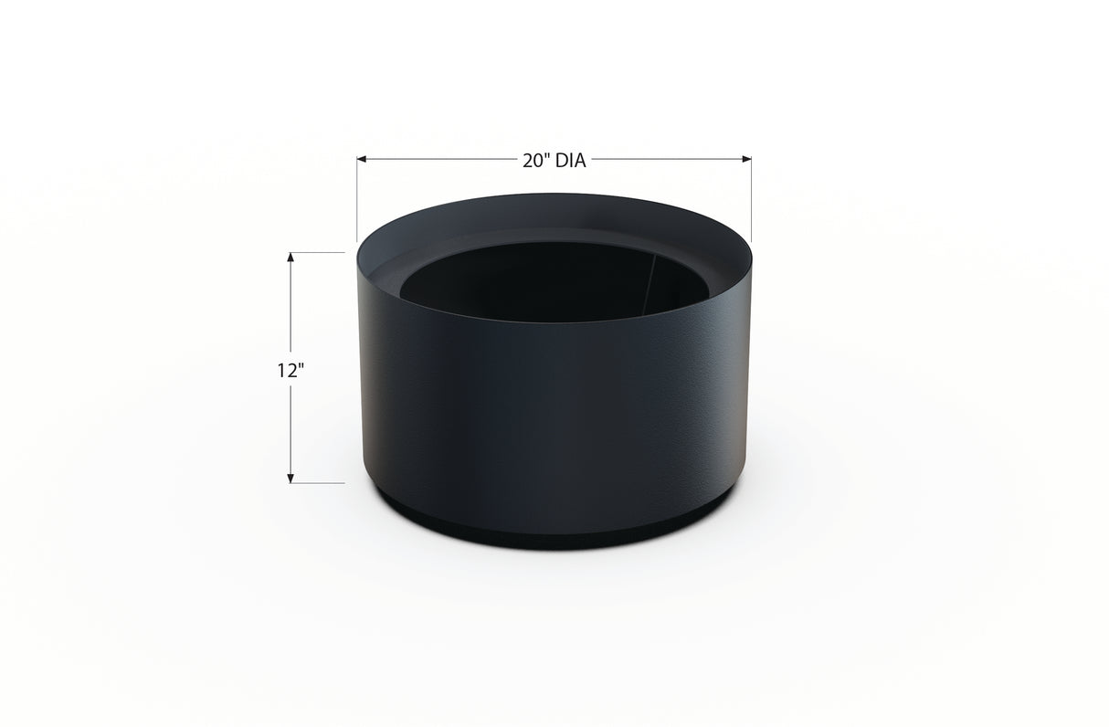 Aluminum Round Planter – 12" to 20" DIA