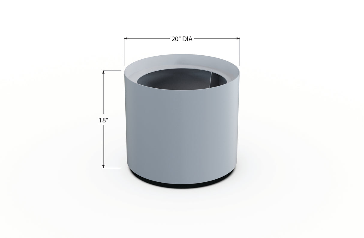 Aluminum Round Planter – 12" to 20" DIA