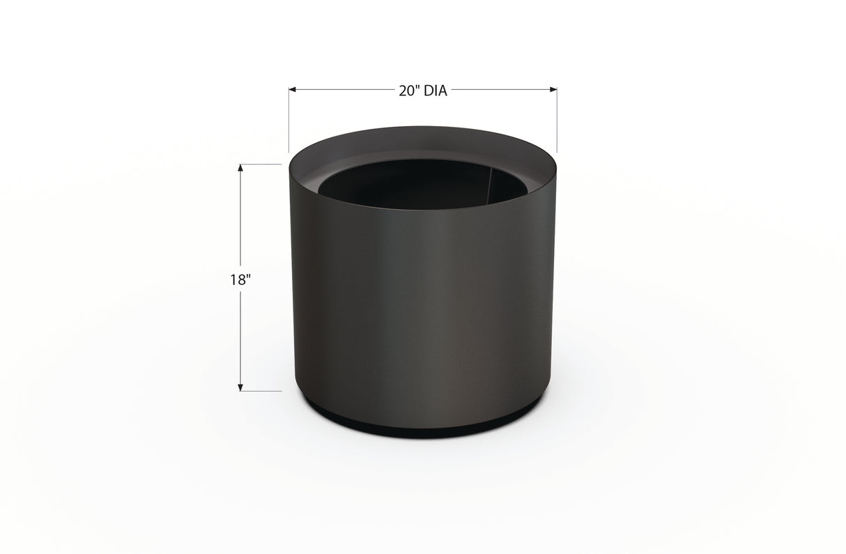 Aluminum Round Planter – 12" to 20" DIA