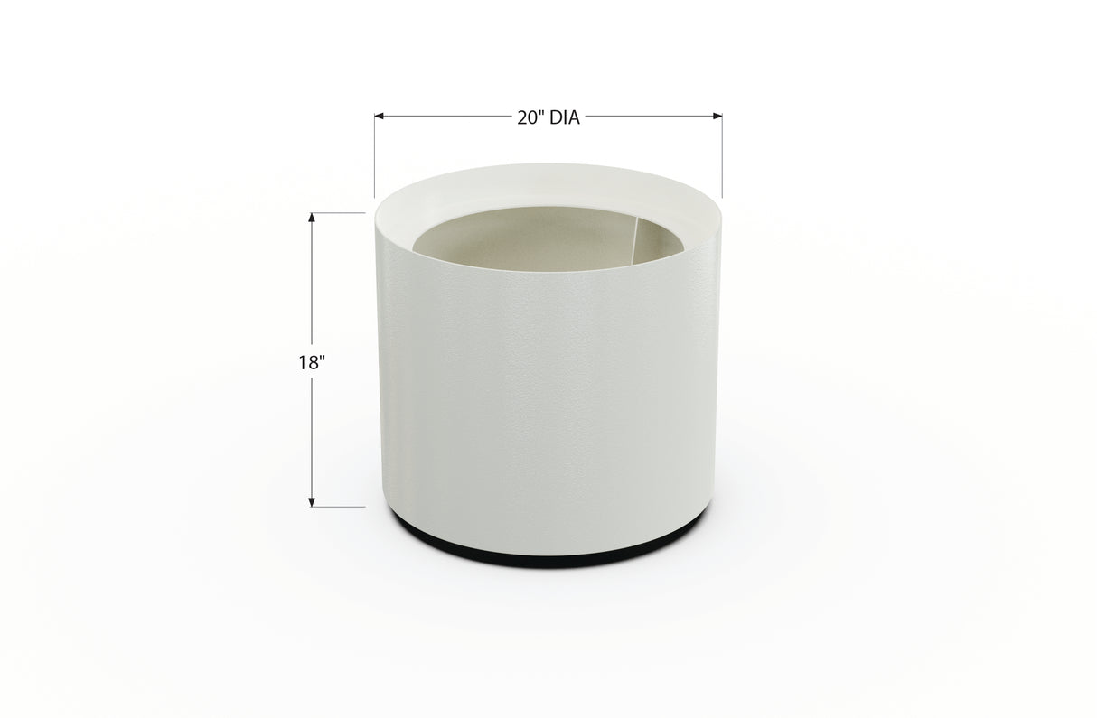 Aluminum Round Planter – 12" to 20" DIA