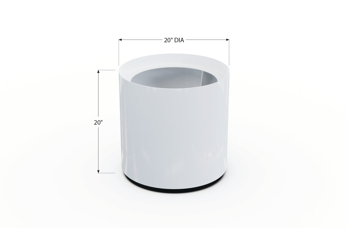 Aluminum Round Planter – 12" to 20" DIA