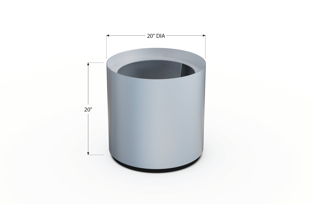 Aluminum Round Planter – 12" to 20" DIA