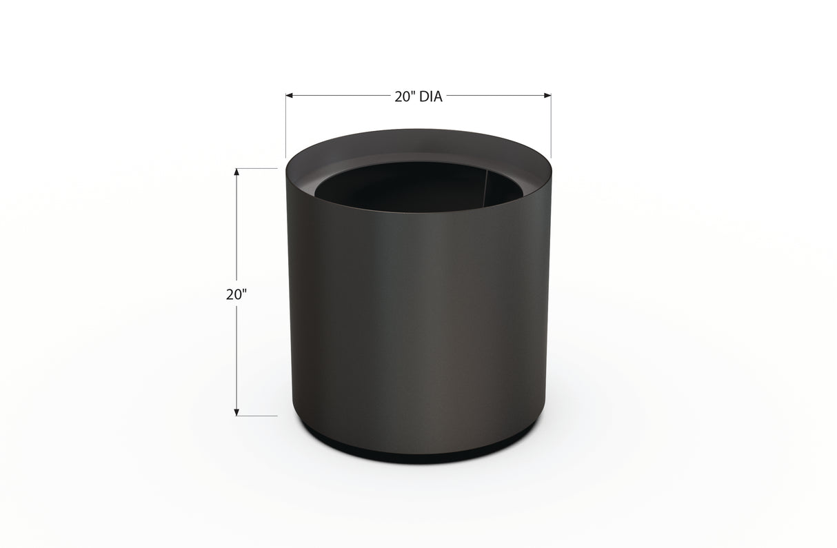 Aluminum Round Planter – 12" to 20" DIA