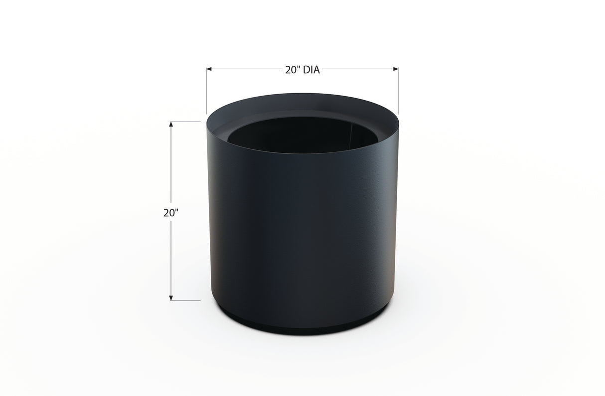 Aluminum Round Planter – 12" to 20" DIA