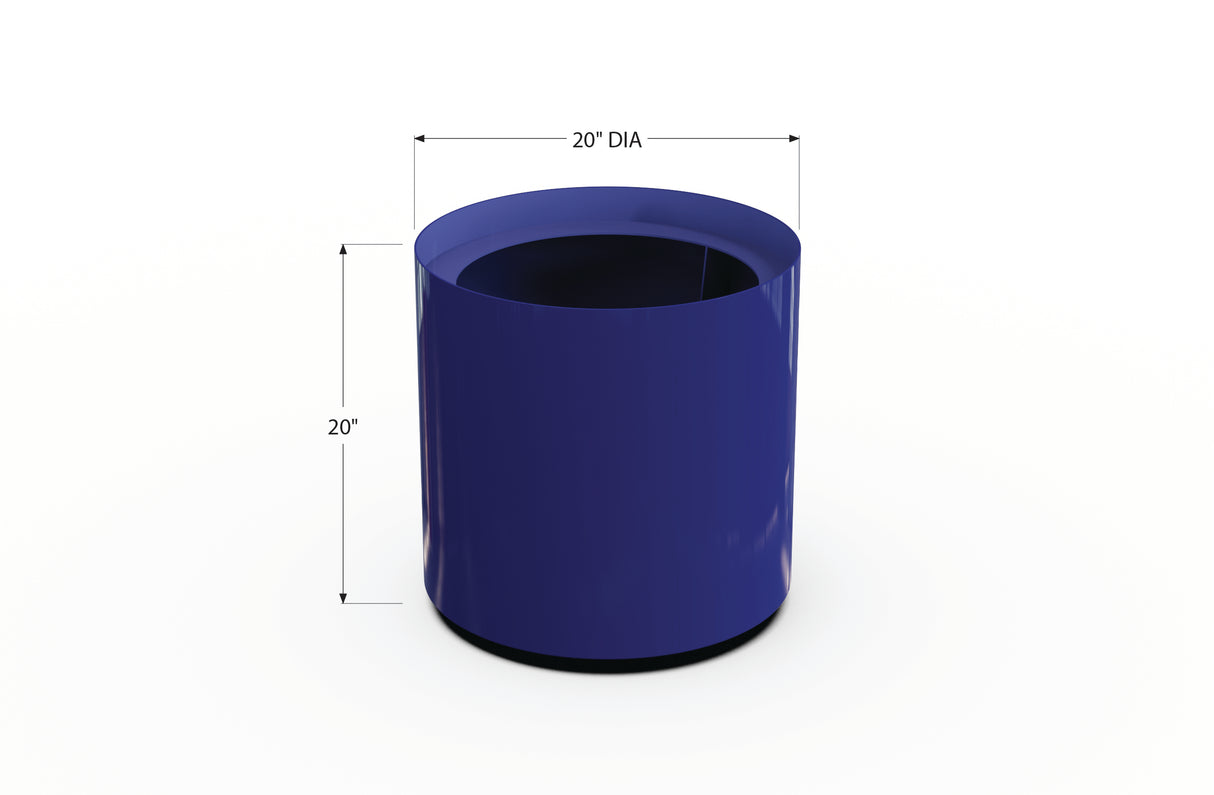 Aluminum Round Planter – 12" to 20" DIA