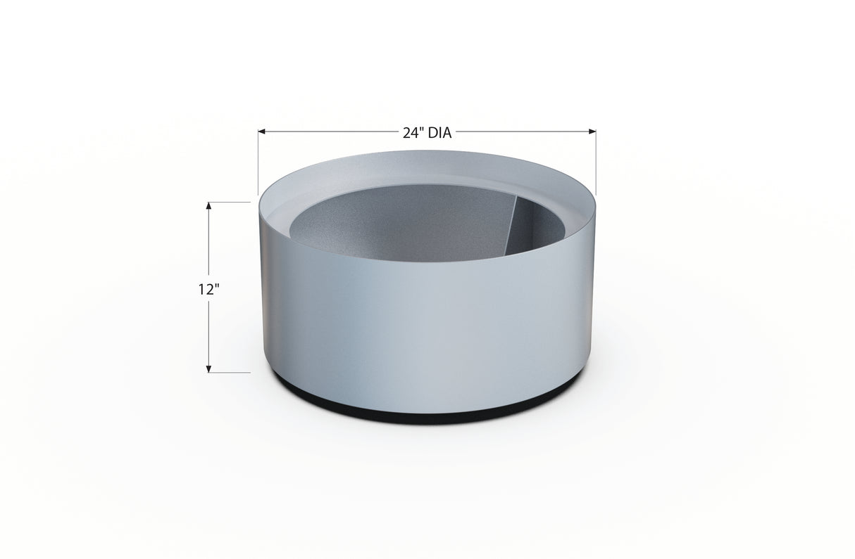 Aluminum Round Planter – 24" to 36" DIA