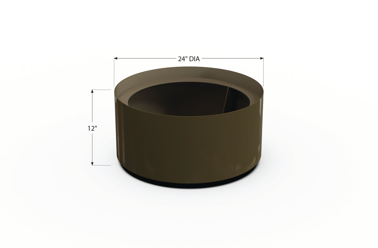 Aluminum Round Planter – 24" to 36" DIA