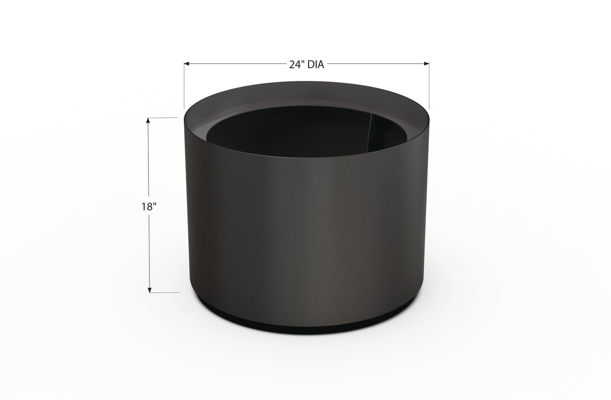 Aluminum Round Planter – 24" to 36" DIA