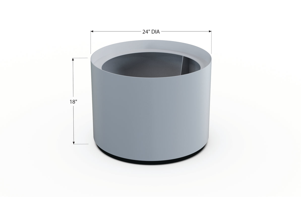 Aluminum Round Planter – 24" to 36" DIA