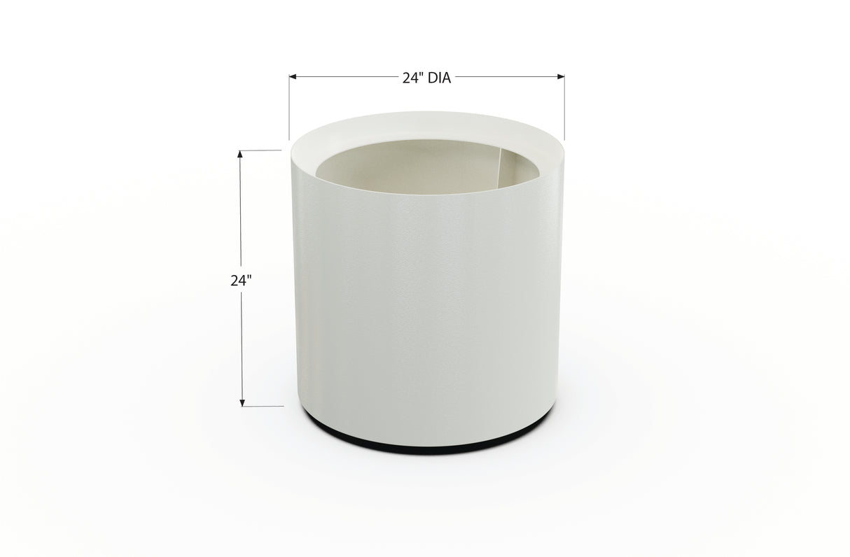 Aluminum Round Planter – 24" to 36" DIA