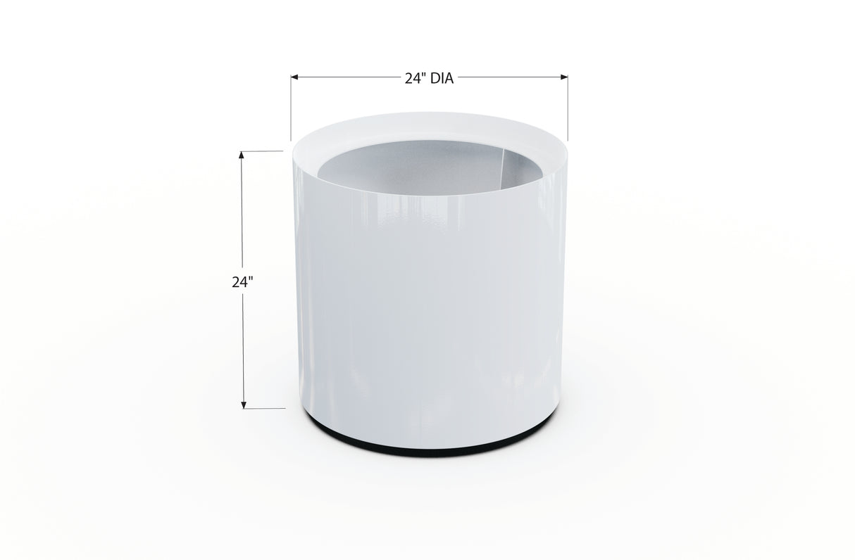 Aluminum Round Planter – 24" to 36" DIA